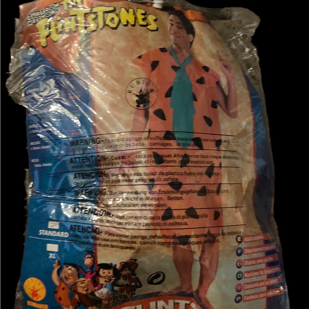 Fred Flintstone Costume - Orange and Blue